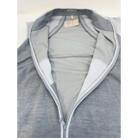 NWT Peter Millar Vista Hybrid Golf Vest Crown Sport Gale Grey Full Zip‎ XXL $165 - Picture 12 of 16